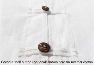 If you would like coconut shell buttons instead of the traditional 