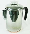 Vintage Revere Ware Stainless 8 Cup Coff