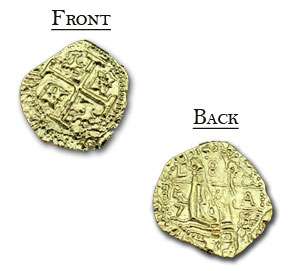 Spanish 2 Reale Treasure Coin Replica