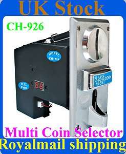 Multi Coin Acceptor Selector for Euro Coins €1 €2 10p 20p 50p 