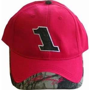 Martin Truex Driver # & Sponsor Red Camo Hat  Sports 