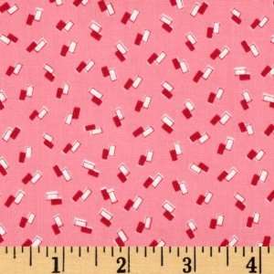   The Three Bears Collection Confetti Camellia Pink Fabric By The Yard