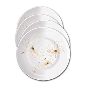 Slimware Dandelion Dream Portion Conscious Ceramic Dinner Plates, Set 