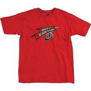  Troy Lee Designs Slant T Shirt   Medium/Red Automotive