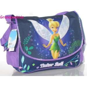   Disneys Tinkerbell Messenger / Shoulder Book Bag Purple Toys & Games