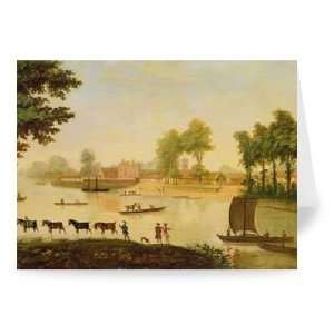 View of the Shepperton on the River Thames,   Greeting Card (Pack of 