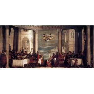 Hand Made Oil Reproduction   Paolo Veronese   32 x 14 inches   Feast 