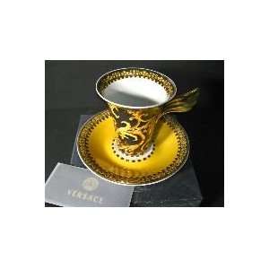  Rosenthal Versace Barocco Cup and Saucer Tall Kitchen 