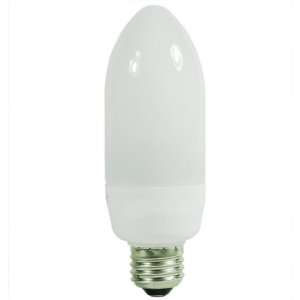  7 Watt CFL Light Bulb   Compact Fluorescent   Torpedo   25 