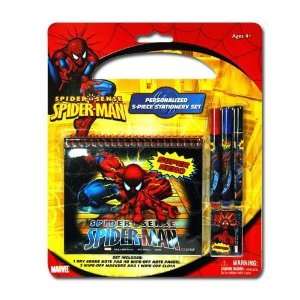  New   Spiderman Personalized 5Pc Stationery Set Case Pack 