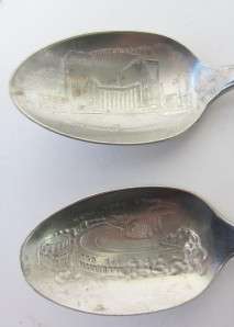   New York set 10 Art Deco Silver Souvenir Spoon Wm Rogers BONUS  