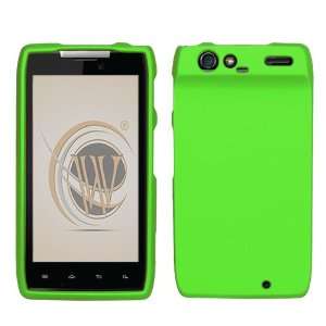  Cool Green Rubberized Protector Case for Motorola DROID 