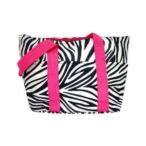   Zebra Print Insulated Cooler Lunch/Cosmetic Day Bag 