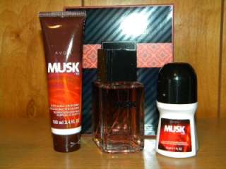 Avon 3 Piece Musk Fire For Men Collection Gift Set New Item  