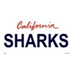   Plates   Sharks Plate Tag Tags auto vehicle car front 