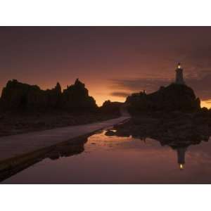  Dramatic Sunset, Low Tide, Corbiere Lighthouse, St. Ouens 