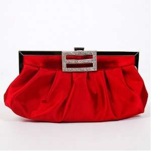  Women Shoulder Long Clutch Bag Handbag Tote Red Baby