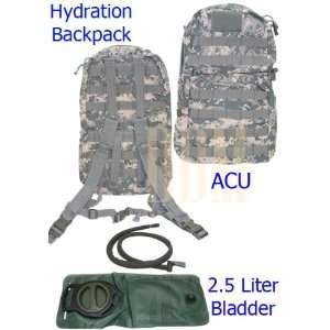   Hydration Backpack Pack With 2.5 Liter Bladder ACU