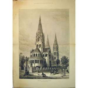   Exterior View Cork Cathedral 1884 Church Street Trees
