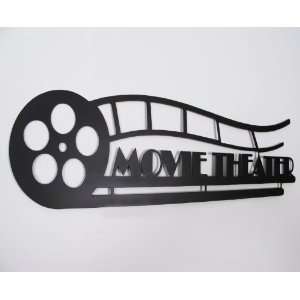   Theater Wrought Iron Home Decor Sign Steel Man Cave