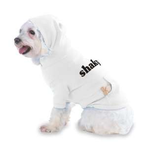  shaky Hooded T Shirt for Dog or Cat LARGE   WHITE Pet 