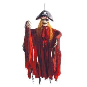  Hanging Skeleton Pirate Captain Decoration and Prop 