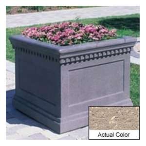   Square Planter   Weatherstone Buff 24x24x20 Patio, Lawn & Garden