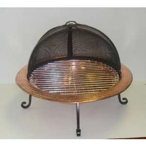 Solid Copper Fire Pit Size 24 