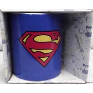 DC Comics SUPERMAN Logo Boxed 12 oz Ceramic Coffee MUG 