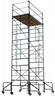 NEW 5 X 10 X 208 SCAFFOLD ROLLING TOWER W/GUARDRAIL  