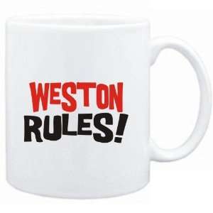  Mug White  Weston rules  Male Names