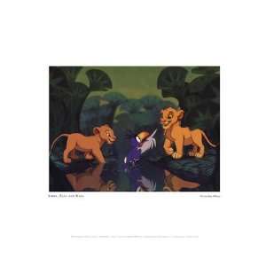  Simba, Zazu, and Nala by Walt Disney 14x11 Toys & Games