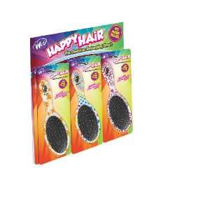  Wet Brush Happy Hair (Display of 12) Assorted Pattern 