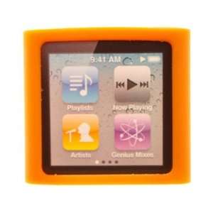  Flexible Silicone Skin Cover Case Orange For Apple iPod 