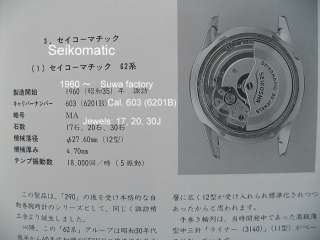 Old stock 1960 63 SEIKO Automatic watch [Seikomatic] Diashock 17J 