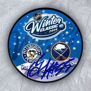 SERGEI GONCHAR Penguins SIGNED 2008 Winter Classic Puck