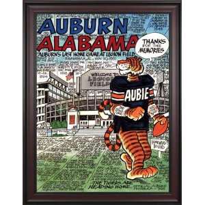  1991 Auburn vs. Alabama 36 x 48 Framed Canvas Historic 