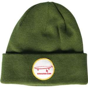  Crailtap Patch Beanie   Olive Green