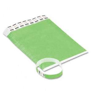  Crowd Management Wristbands, Sequentially Numbered, Green 