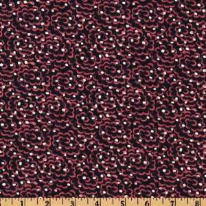   Hill Mis Eleanor Cranberry Fabric By The Yard Arts, Crafts & Sewing