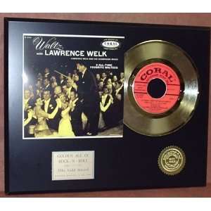 Lawrence Welk 24kt 45 Gold Record & Original Sleeve Art LTD Edition 