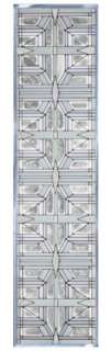 White/Frost Art Glass Window Panel Privacy Screen New  