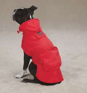 Dog Rain Coat Jacket Raincoat blue red pink Zack & Zoey  