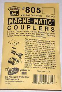 Kadee O scale # 805 All Metal magne matic couplers  