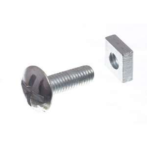 ROOFING BOLT CROSS HEAD 6MM M6 X 20MM LENGTH BZP WITH SQUARE NUTS 