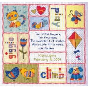   Patchwork Baby Birth Record kit (cross stitch) Arts, Crafts & Sewing
