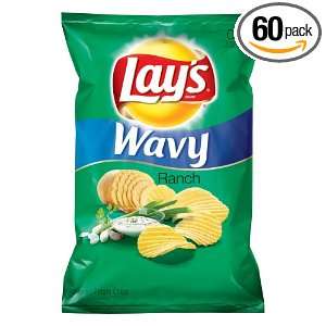 Lays Potato Chips, Wavy Hidden Valley Ranch, 1.5 Ounce Large Single 