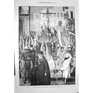  1873 Spain Religious Procession Seville Jones Tite Holy 