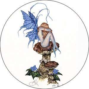  Amy Brown Faerie Long Day Button B 0816 Toys & Games