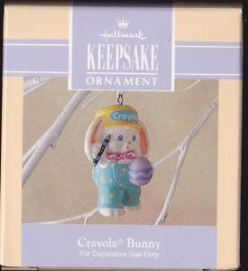 1992 Hallmark Crayola Bunny Easter Ornament Dated NIB  